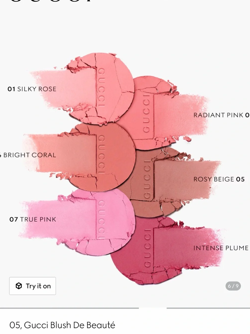 Gucci Cream Blush Compact — Rose Dust